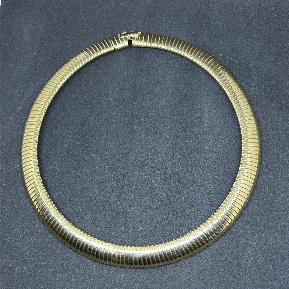Gold Snake Choker 18" necklace